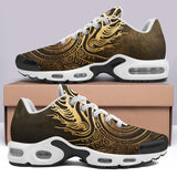 Air Cushion Sneakers Gold Tribal Symbol