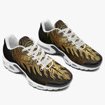Air Cushion Sneakers Gold Tribal Symbol