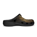 Classic Clogs Gold Tribal Symbol