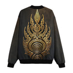 Bomber Jacket Gold Tribal Symbol