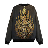 Bomber Jacket Gold Tribal Symbol