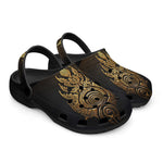 Classic Clogs Gold Tribal Symbol