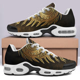 Air Cushion Sneakers Gold Tribal Symbol
