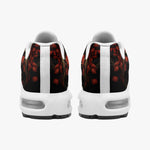 Air Cushion Sneakers Golden Dragon Red Flowers