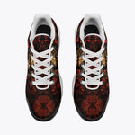 Air Cushion Sneakers Golden Dragon Red Flowers