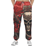 Men's Sweatpants Japanese Samurai Skull Art