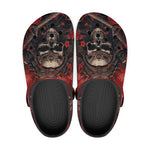 Classic Clogs Japanese Samurai Skull Art