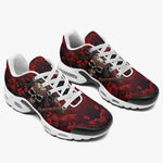 Air Cushion Sneakers Japanese Samurai Skull Art