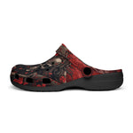 Classic Clogs Japanese Samurai Skull Art