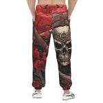 Men's Sweatpants Japanese Samurai Skull Art