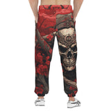 Men's Sweatpants Japanese Samurai Skull Art