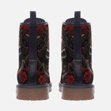 Leather Boots Japanese Samurai Skull Art