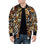 Bomber Jacket Various Shapes Romantic Graffiti