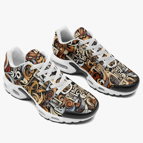 Air Cushion Sneakers Various Shapes Romantic Graffiti
