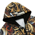 Men's Zip Up Hoodie Various Shapes Romantic Graffiti