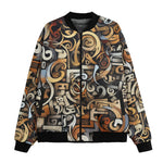 Bomber Jacket Various Shapes Romantic Graffiti