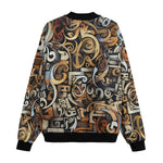 Bomber Jacket Various Shapes Romantic Graffiti