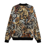 Bomber Jacket Various Shapes Romantic Graffiti