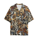 Hawaiian Shirt Various Shapes Romantic Graffiti