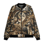 Bomber Jacket Shapes and Symbols Cubim Style