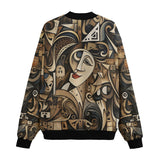 Bomber Jacket Shapes and Symbols Cubim Style