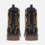 Leather Boots Shapes and Symbols Cubim Style