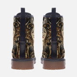 Leather Boots Shapes and Symbols Cubim Style