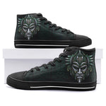 High-Top Canvas Shoes Fantasy Tribal Mask