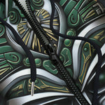 Men's Zip Up Hoodie Fantasy Tribal Mask