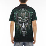 Men's Polo Shirt Fantasy Tribal Mask