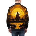 Bomber Jacket Mystical Egyptian Drawing
