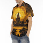 Men's Polo Shirt Mystical Egyptian Drawing