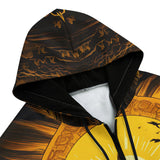 Men's Zip Up Hoodie Mystical Egyptian Drawing