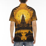 Men's Polo Shirt Mystical Egyptian Drawing