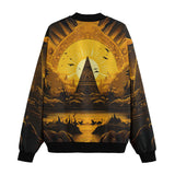 Bomber Jacket Mystical Egyptian Drawing