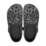 Classic Clogs Metal Waves Print