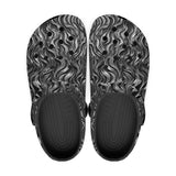 Classic Clogs Metal Waves Print