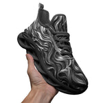 Sports Sneakers Metal Waves Print