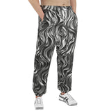 Men's Sweatpants Metal Waves Print