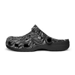 Classic Clogs Metal Waves Print