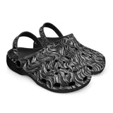 Classic Clogs Metal Waves Print