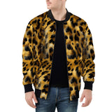 Bomber Jacket Leopard Fur Pattern