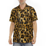 Men's Polo Shirt Leopard Fur Pattern