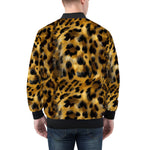 Bomber Jacket Leopard Fur Pattern
