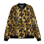 Bomber Jacket Leopard Fur Pattern