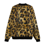 Bomber Jacket Leopard Fur Pattern