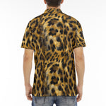 Men's Polo Shirt Leopard Fur Pattern