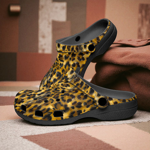 Classic Clogs Leopard Fur Pattern