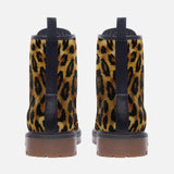 Leather Boots Leopard Pattern