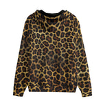 Men's Zip Up Hoodie Leopard Pattern